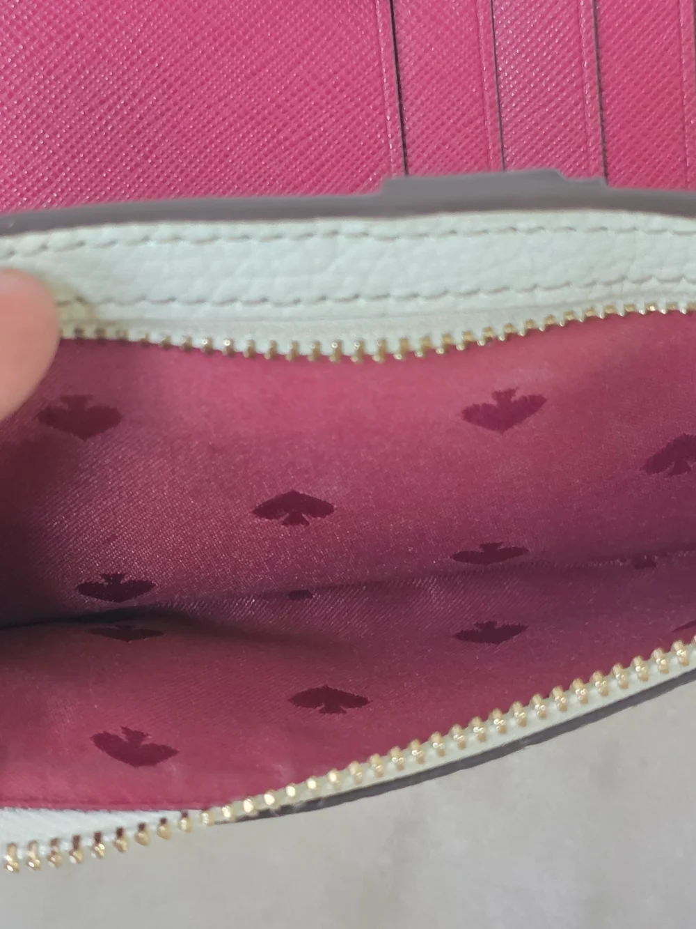Kate Spade New York Staci Large Slim Bifold Wallet Mint Green Pebbled Leather